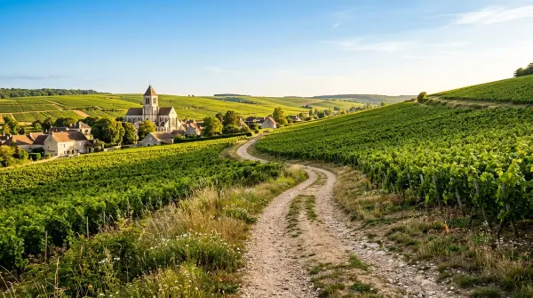 Rando célibataires — Au départ de l'église de Ricey Bas, incursion dans le vignoble