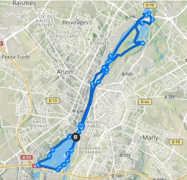 🌿 Rando Canaux & Vignoble de Valenciennes, 16km