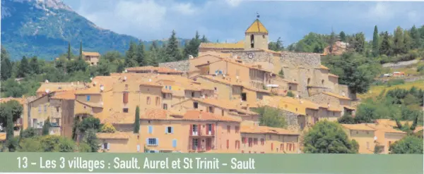 RANDO  les 3 villages ... SAULT-AUREL - St TRINIT...  journée Vaucluse