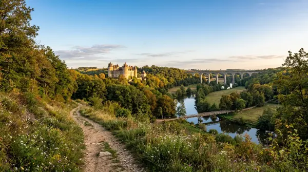 Rando célibataires — Châteaux, pont de bois et viaduc à Pont-Chrétien