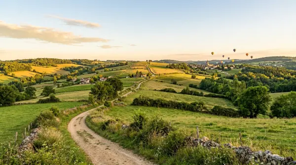 Rando célibataires — D'Étriac au site des montgolfières de Mainfond