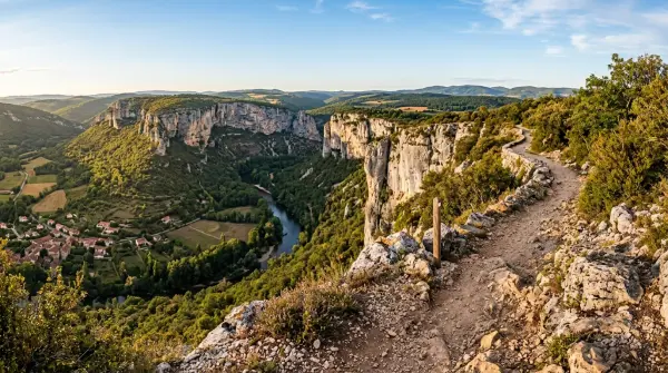 Rando célibataires — Boucle à Saint-Antonin-Noble-Val qui domine le Cirque de Nibousou
