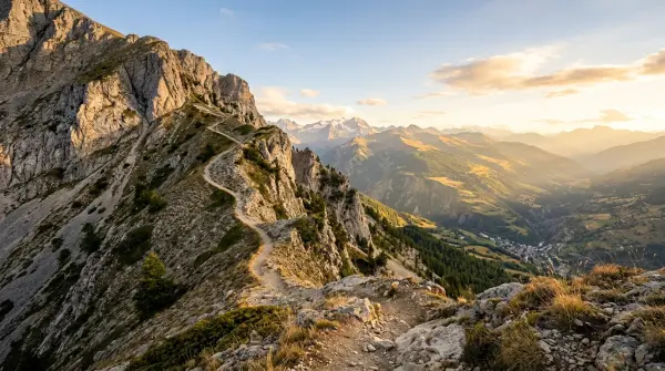 Rando célibataires — Le sentier escarpé du flanc Ouest du Mont Arpasse
