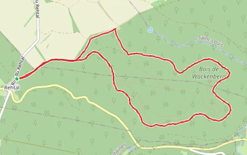 Tracé du parcours Tour du Wackenberg