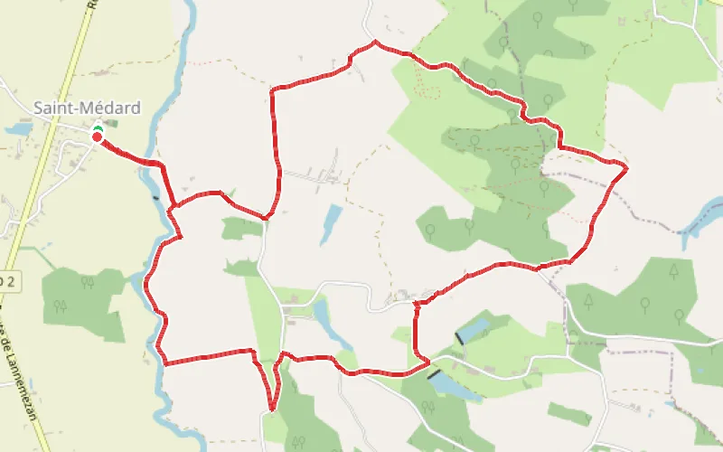 Tracé du parcours Le Sentier de Mongardin