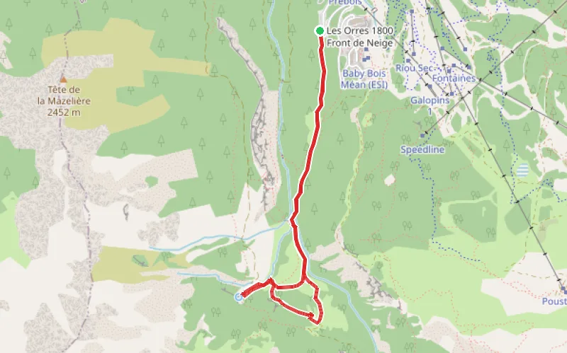 Tracé du parcours Source de Jérusalem