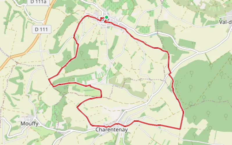 Tracé du parcours L'Ardille