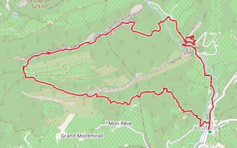Tracé du parcours Tour sportif des Dentelles Sarrasines