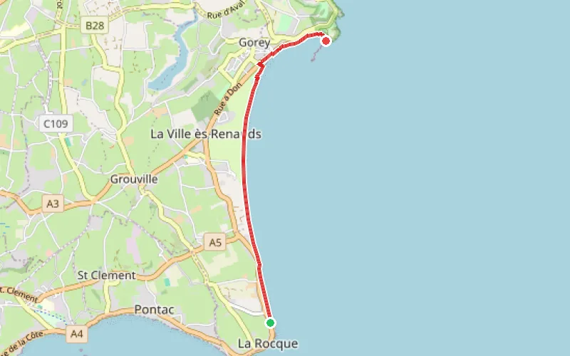 Tracé du parcours Vers Le Vieux Château