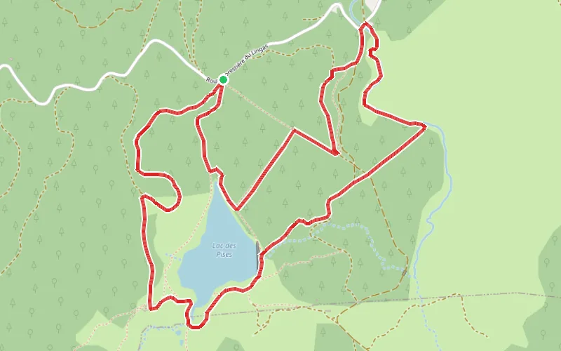 Tracé du parcours La vallée du Lingas