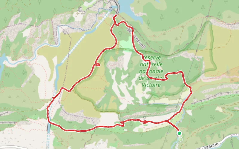 Tracé du parcours Le tour de Roques Hautes