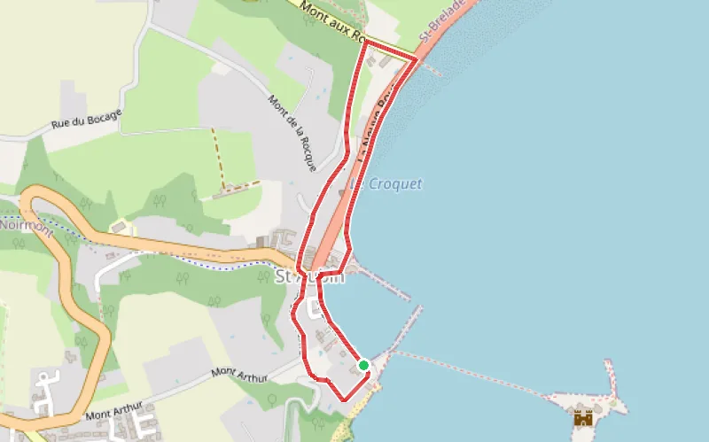 Tracé du parcours Pub St. Aubin