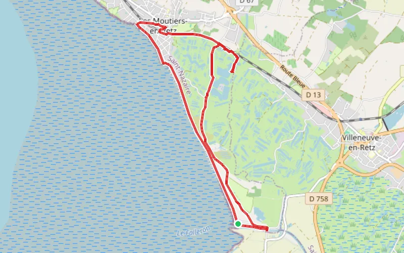 Tracé du parcours Autour du Port du Collet