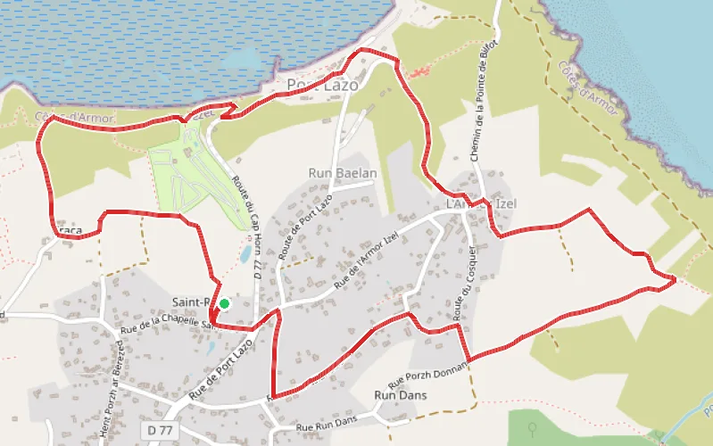Tracé du parcours Boucle paisible à Plouézec