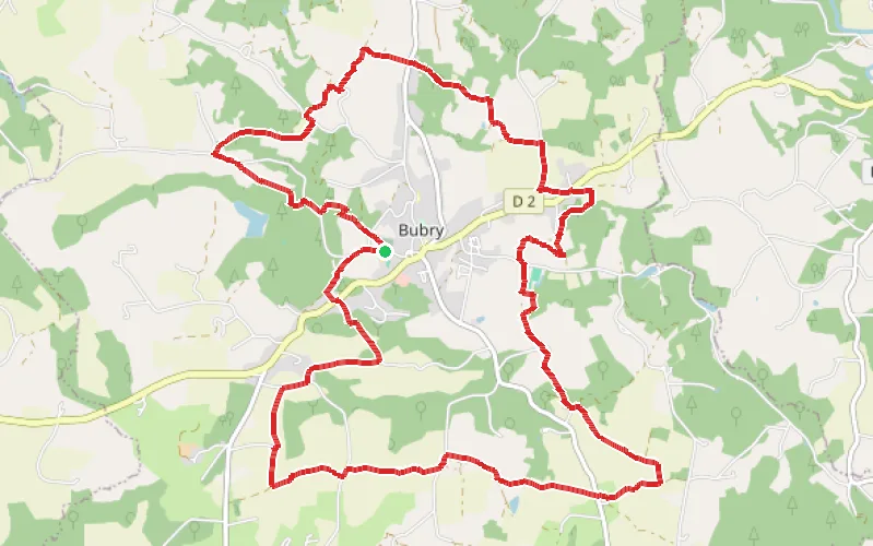 Tracé du parcours Le grand circuit à Bubry