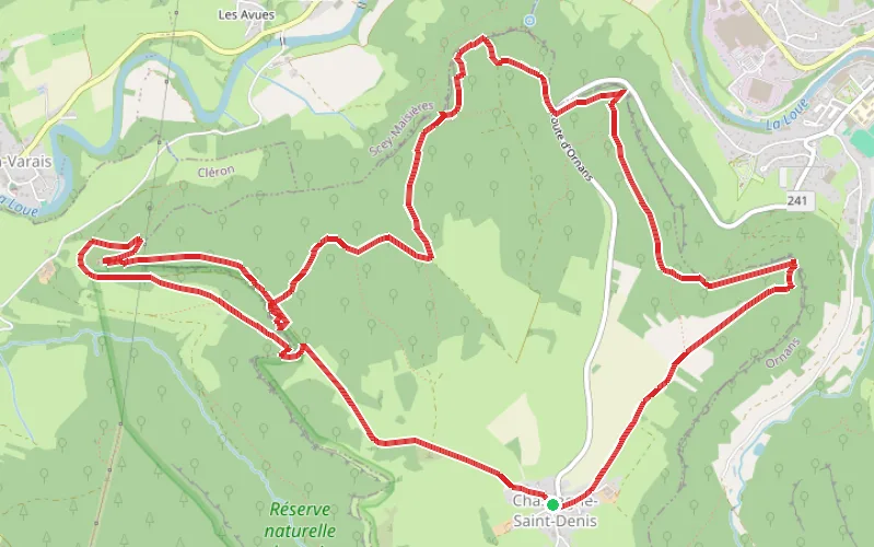 Tracé du parcours Autour du Grand Barmaud