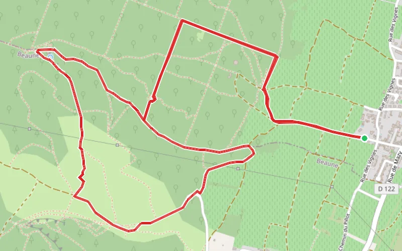Tracé du parcours La Combe Pevenelle ou un jour sans boussole et sans jugeotte