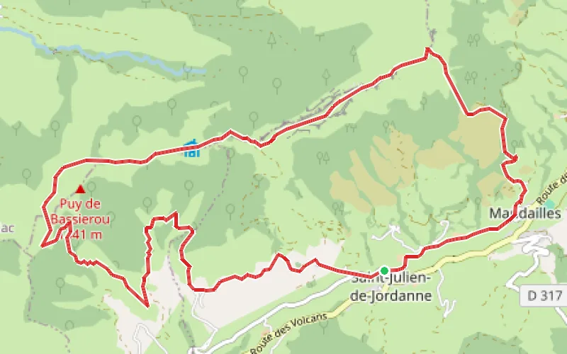 Tracé du parcours La traversée de Cabrespine