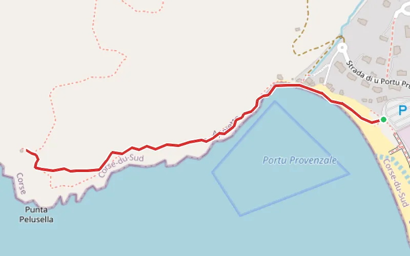 Tracé du parcours Tour de Pelusella