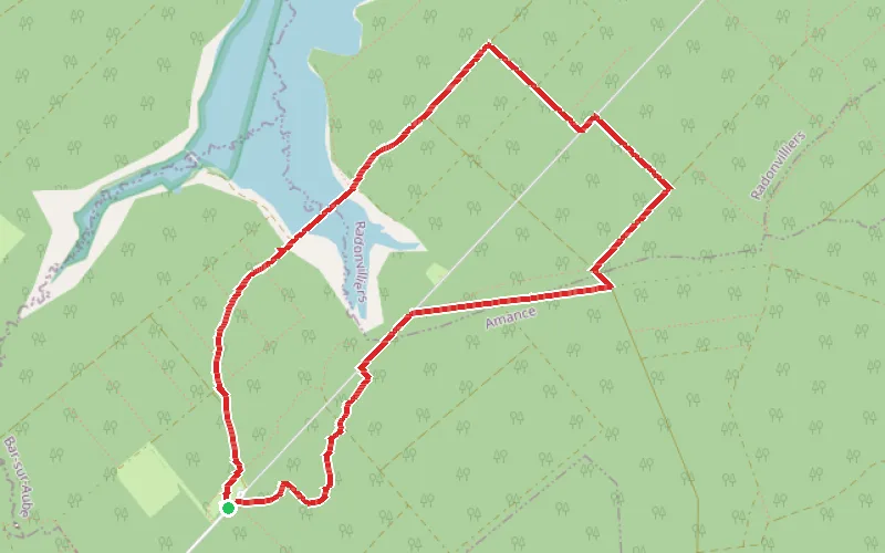 Tracé du parcours Circuit de la Fontaine aux Oiseaux