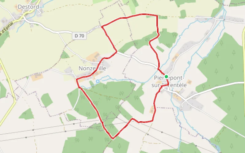 Tracé du parcours Boucle de Pierrepont-Nonzeville