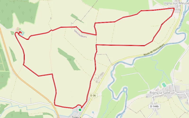 Tracé du parcours Circuit du Château de Gombervaux