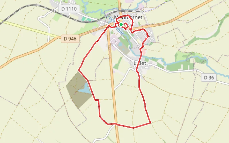 Tracé du parcours Boucle à partir de Montcornet