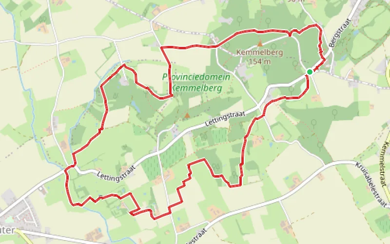 Tracé du parcours Le Kemmel en version light.
