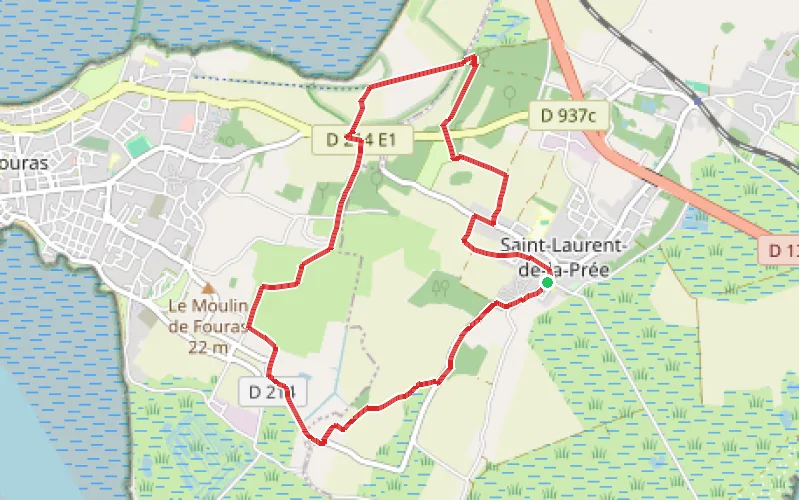 Tracé du parcours Le Bois Madame et Soumard