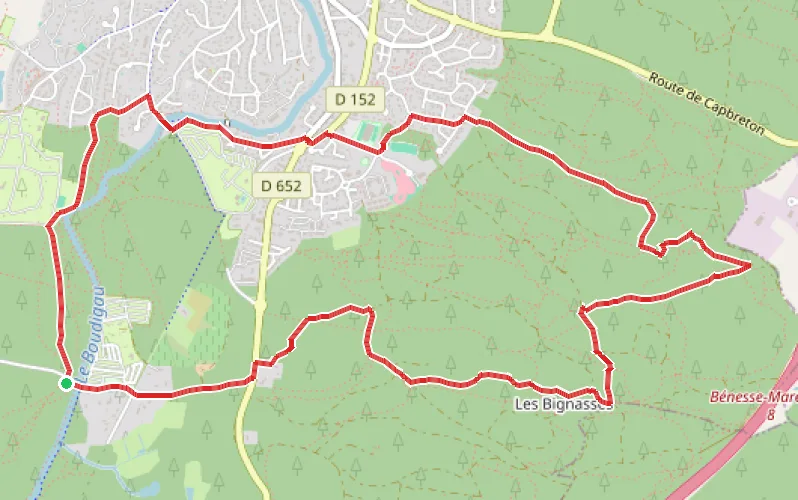 Tracé du parcours Tuc des Neuf Églises