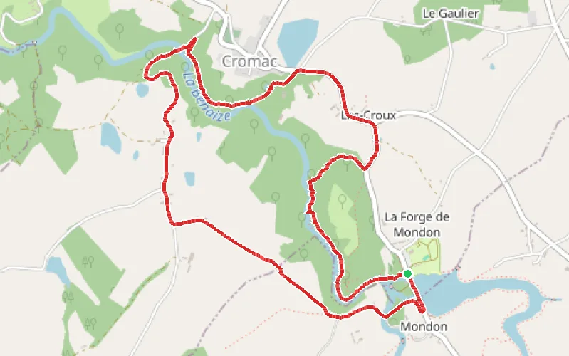 Tracé du parcours Le Pot Bouillant de Cromac