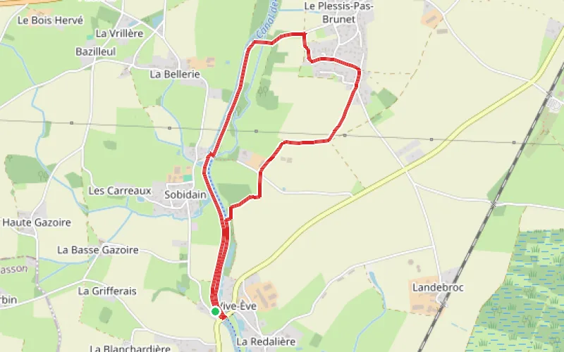 Tracé du parcours Circuit de Vive Eve