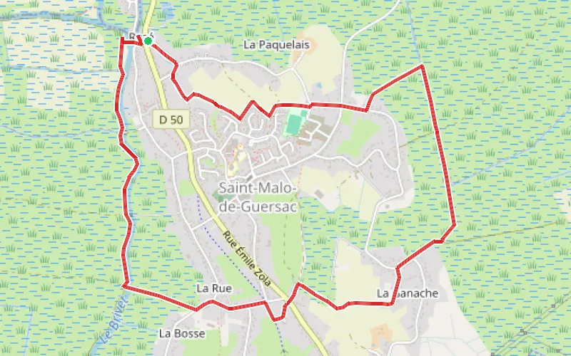 Tracé du parcours Promenade en Grande Brière autour de Saint-Malo-de-Guersac