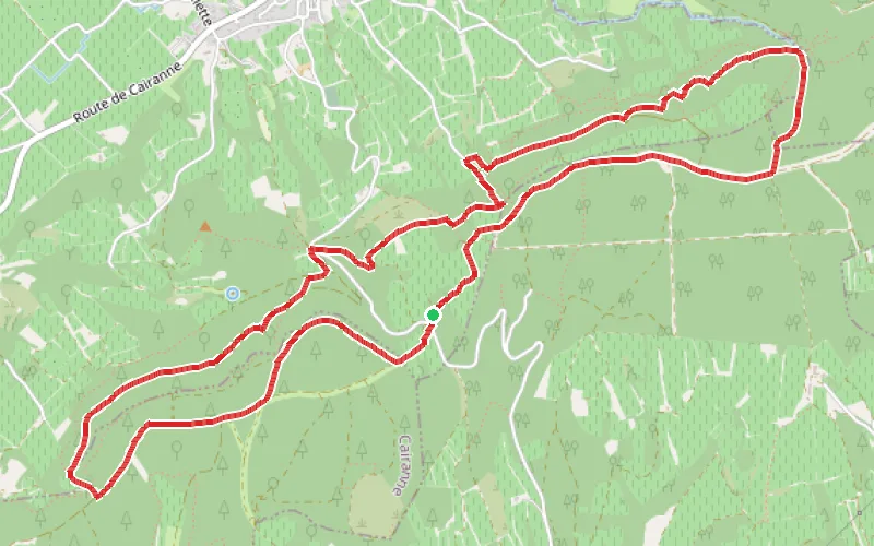 Tracé du parcours À travers les vergers vauclusiens