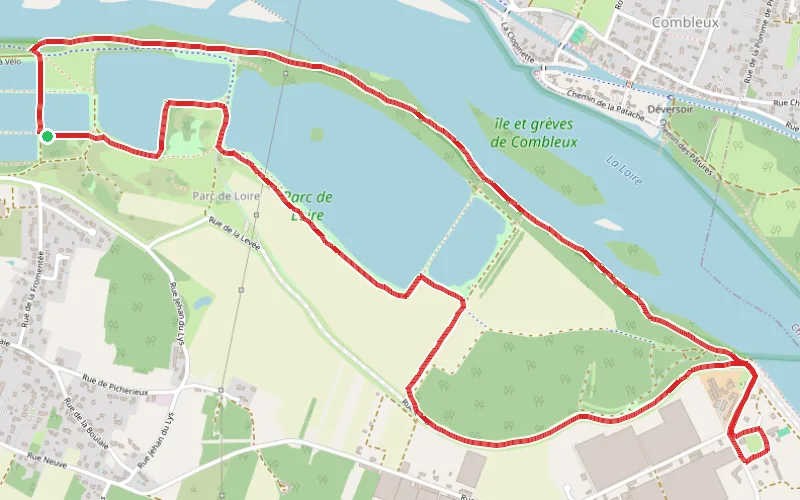 Tracé du parcours Parcours du Bois de l'Île