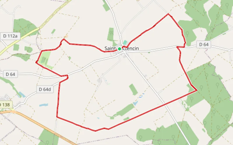 Tracé du parcours Circuit de Saint-Lactencin