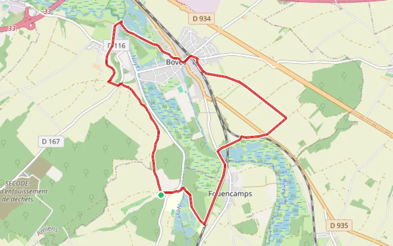 Tracé du parcours Saint-Ulphe