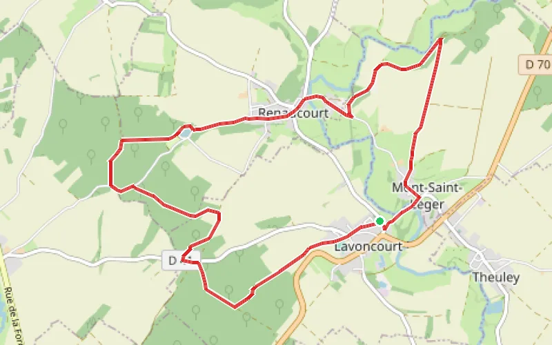 Tracé du parcours La voie du Tacot