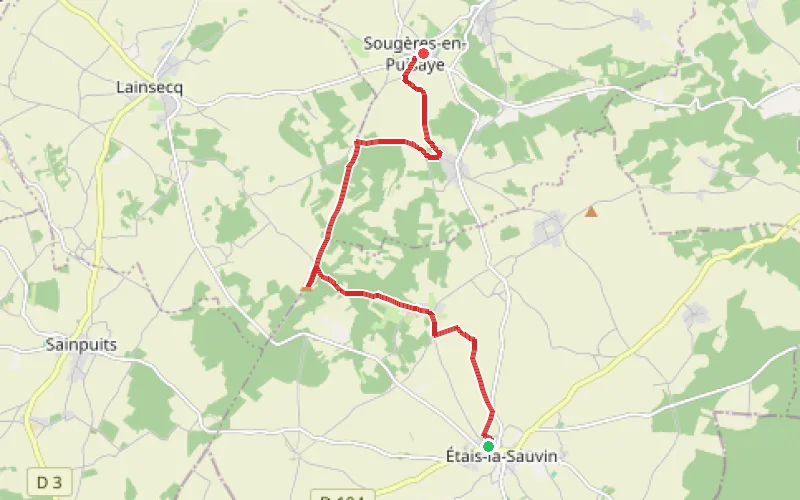 Tracé du parcours Les Écoliers