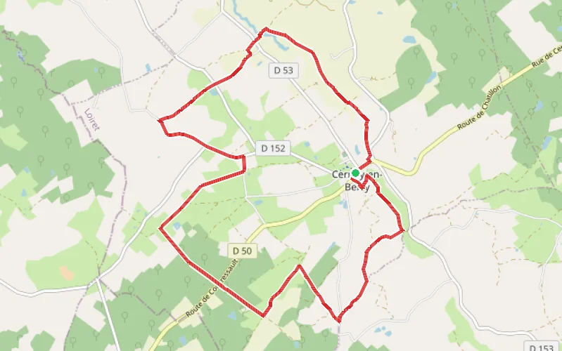Tracé du parcours Cernoy des Légendes