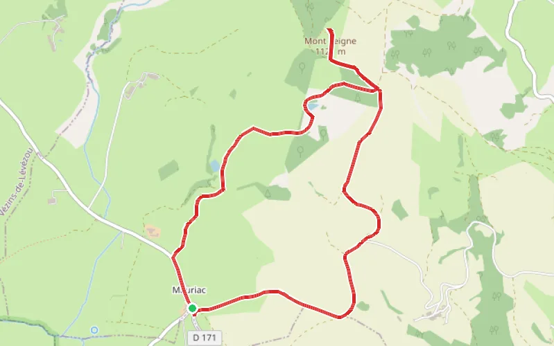 Tracé du parcours Le Mont Seigne