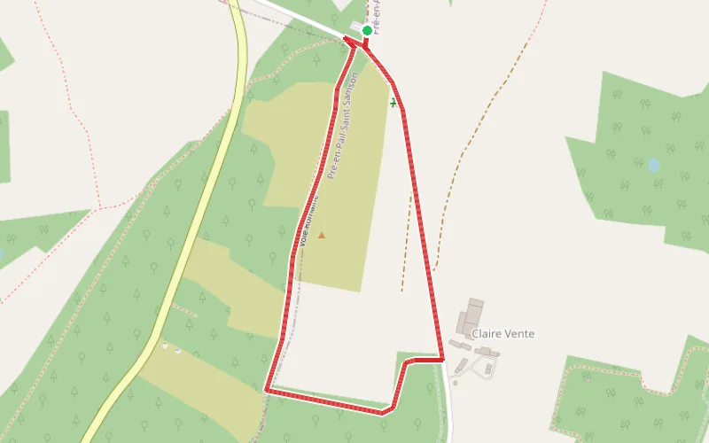 Tracé du parcours À la conquête de l'Armorique, petite boucle des Clairventes