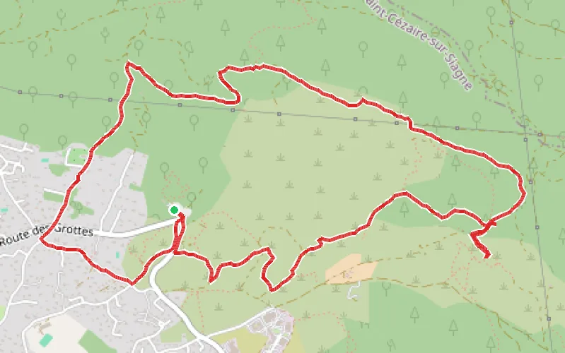 Tracé du parcours Le Dolmen de Colbas