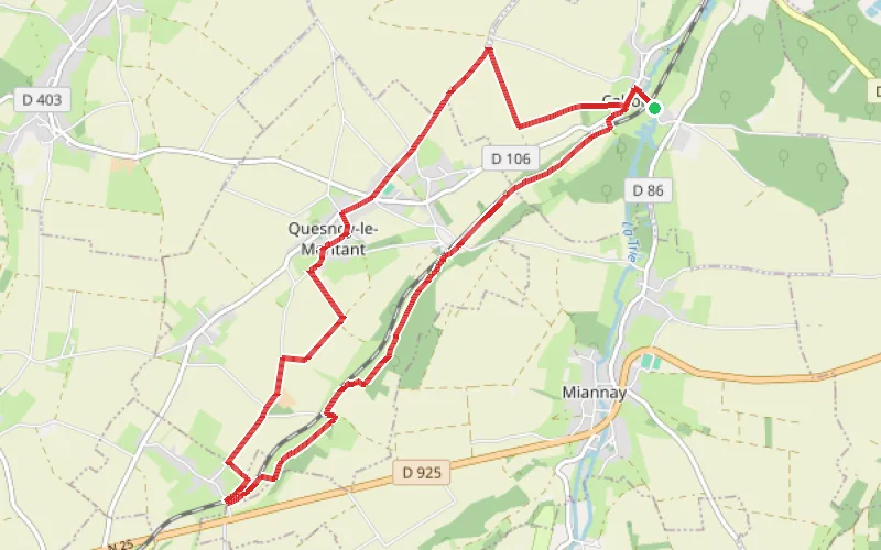 Tracé du parcours La Quercitaine