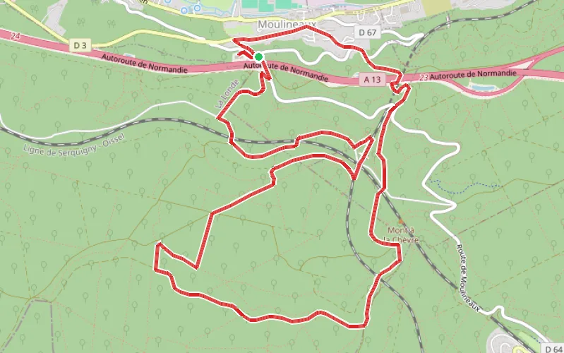 Tracé du parcours Le Château Robert