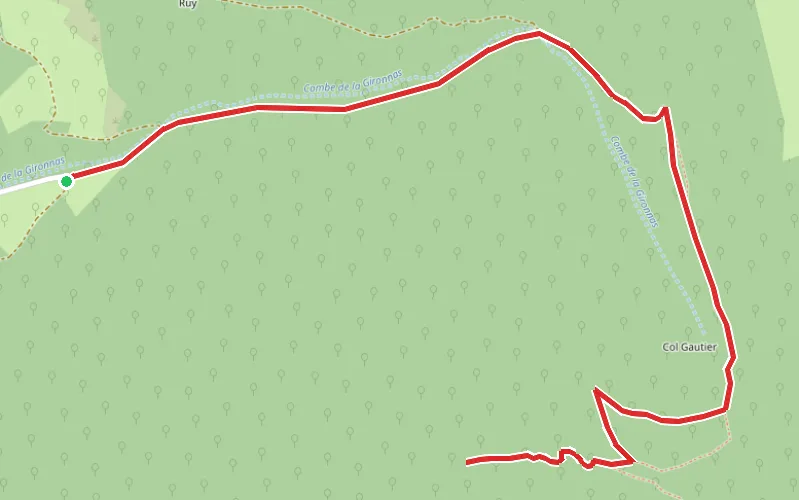 Tracé du parcours Bec de Jus
